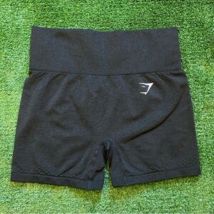 Gymshark Shorts Womens XS Black Compression Workout High Waisted Stretch Logo